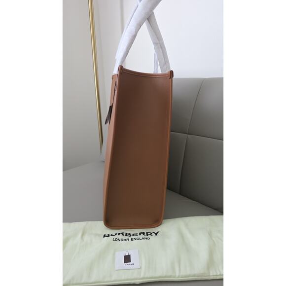 Burberry Medium Leather Book Tote Bag - Picture 6 of 16